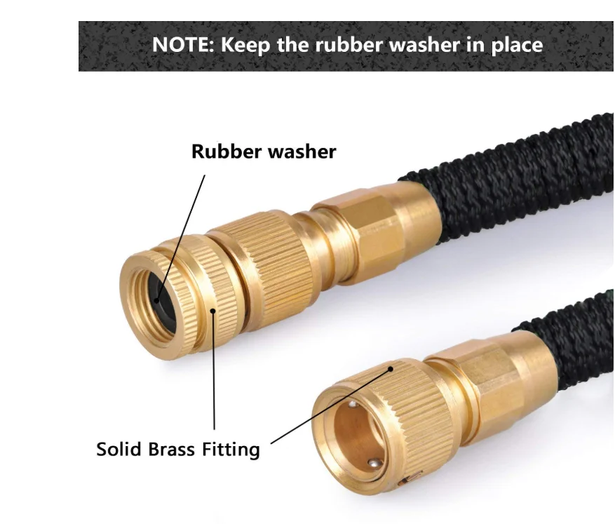 High quality hose 25FT-100 foot garden expandable plastic double 2 orders | Garden Hoses