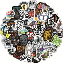 10/30/50PCS Mountain Biking Cyclist Stickers Laptop Guitar Luggage Skateboard Bike Car Waterproof Cool Sticker Decal Kid Toys
