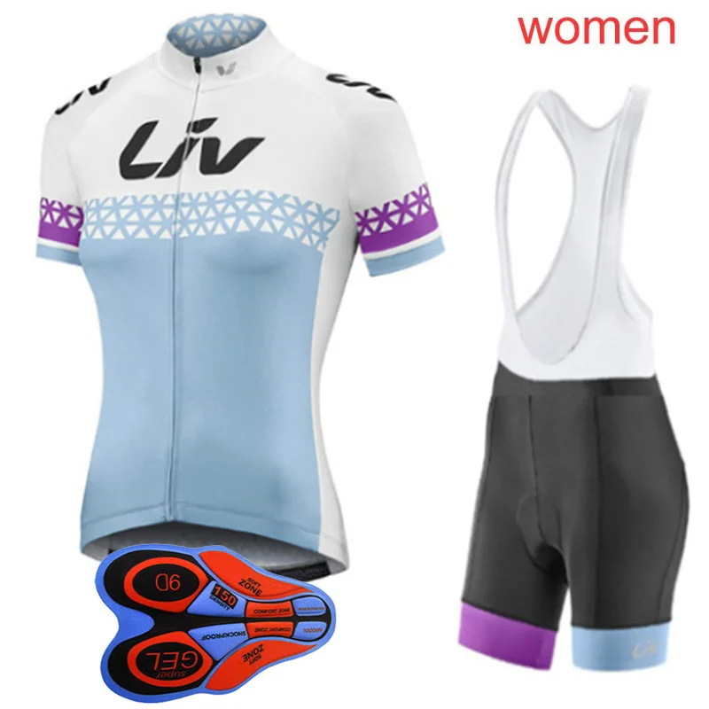 Летний велотренажер с коротким рукавом Джерси шорты набор для женщин