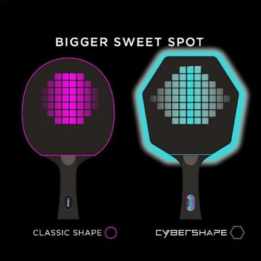 Cybershape Ebony Material Table Tennis Blade Racket Offensive Curve Hexagonal Ping Pong | Спорт и развлечения
