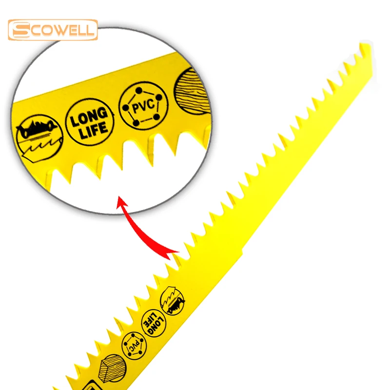 Сабельные пильные лезвия SCOWELL 9 дюймов 5TPI высокоскоростные режущие
