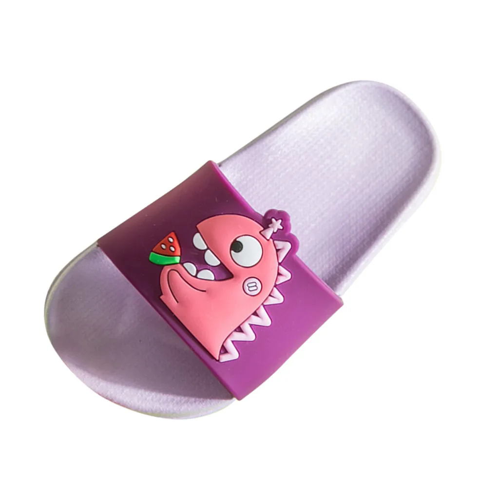 Шлепанцы для девочек и мальчиков пляжные тапочки плавания с мультипликационным