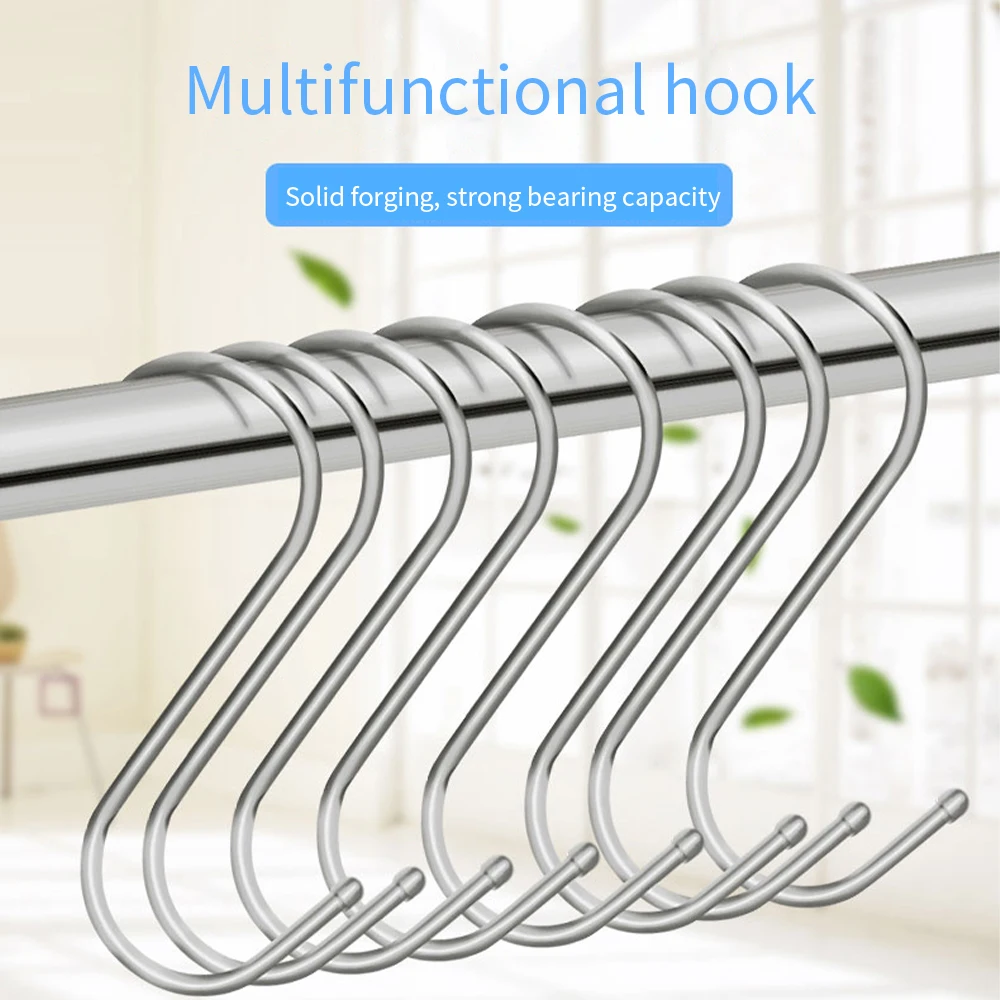

15pcs S Shaped Hook up Kitchen Bathroom Hanging Hanger Storage Holders Organizer Household Home Essential