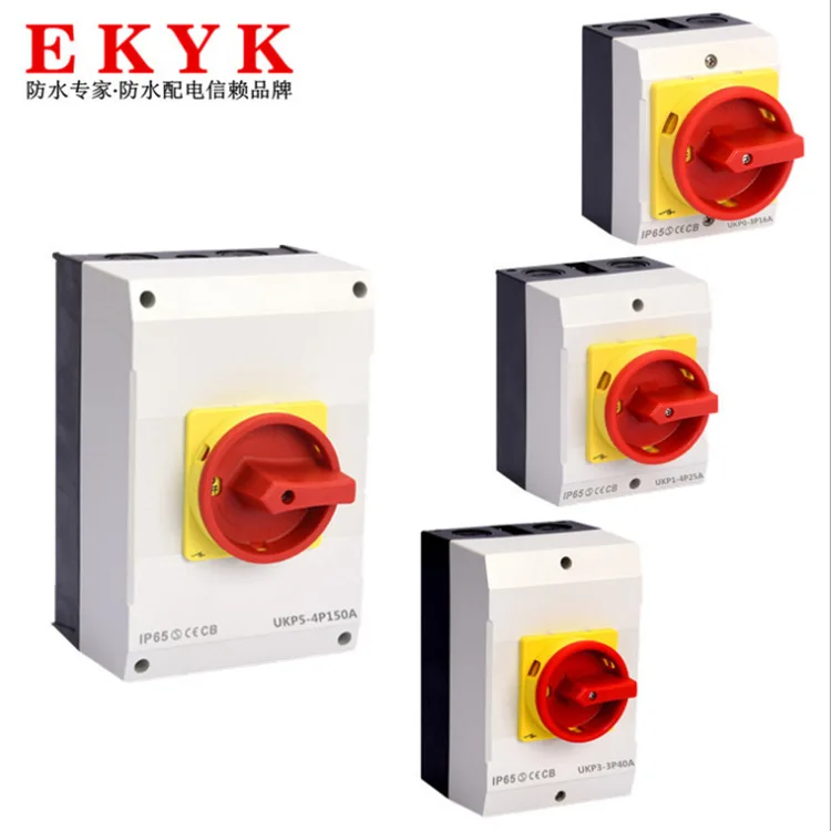 

10pcs load disconnector mxp0 / mxp1 / mxp3 / mxp5 surface mounted IP65 outdoor waterproof switch p3-4p 32A