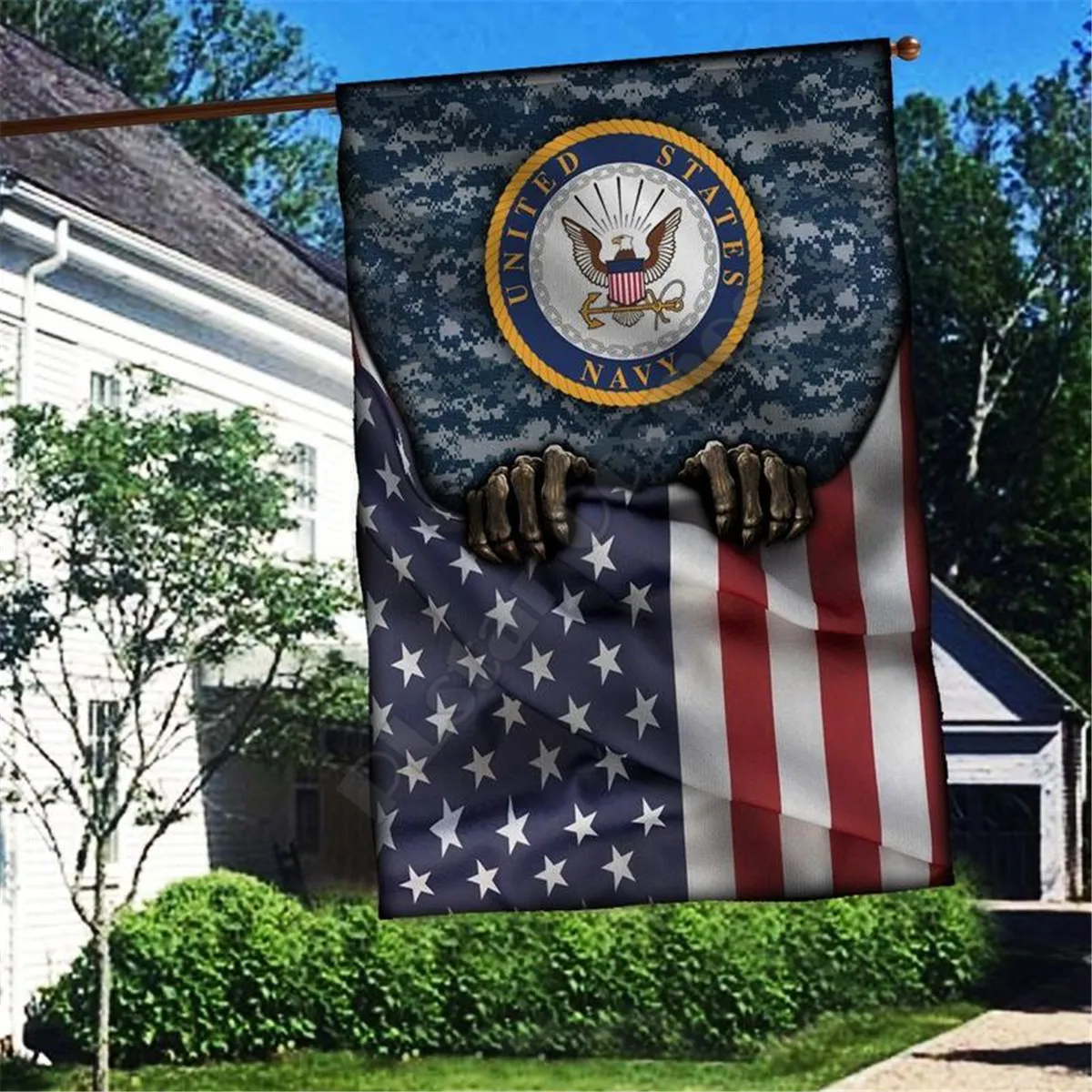

Navy Flag 3D Full Printing Garden Flags Hanging House Flag Garden Flag Decoration Double-sided Printing