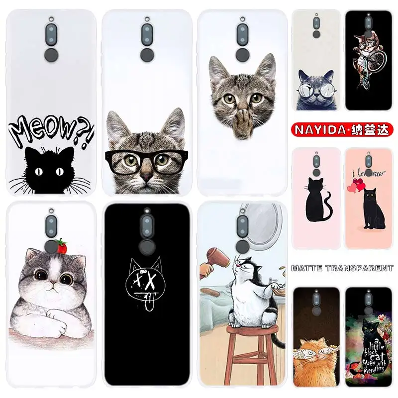 

Чехол для телефона Huawei Mate 30 20 10 Lite Pro Cover Y7 Y9 2019 2018 2017 Nova 5T 4 3 Cat Forever