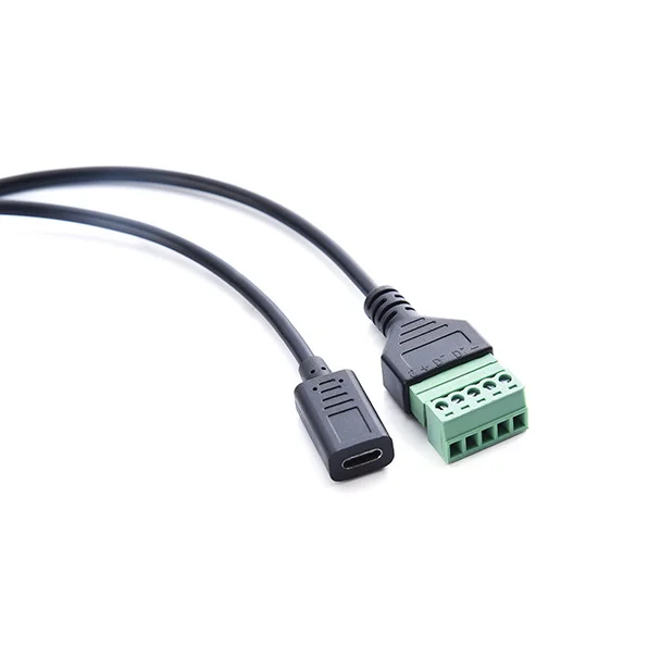 USB 2 0 мама B Micro usb mini Type-C папа к 5-контактному винтовой Соединитель с защитной