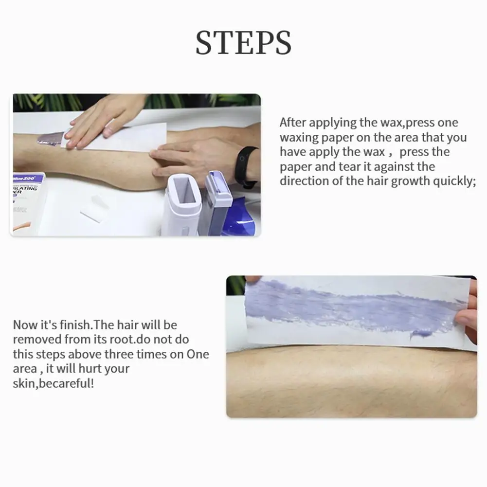 200 шт. Удобная БЫСТРОРАЗЪЕМНАЯ лента для волос восковая Нетканая Восковая бумага