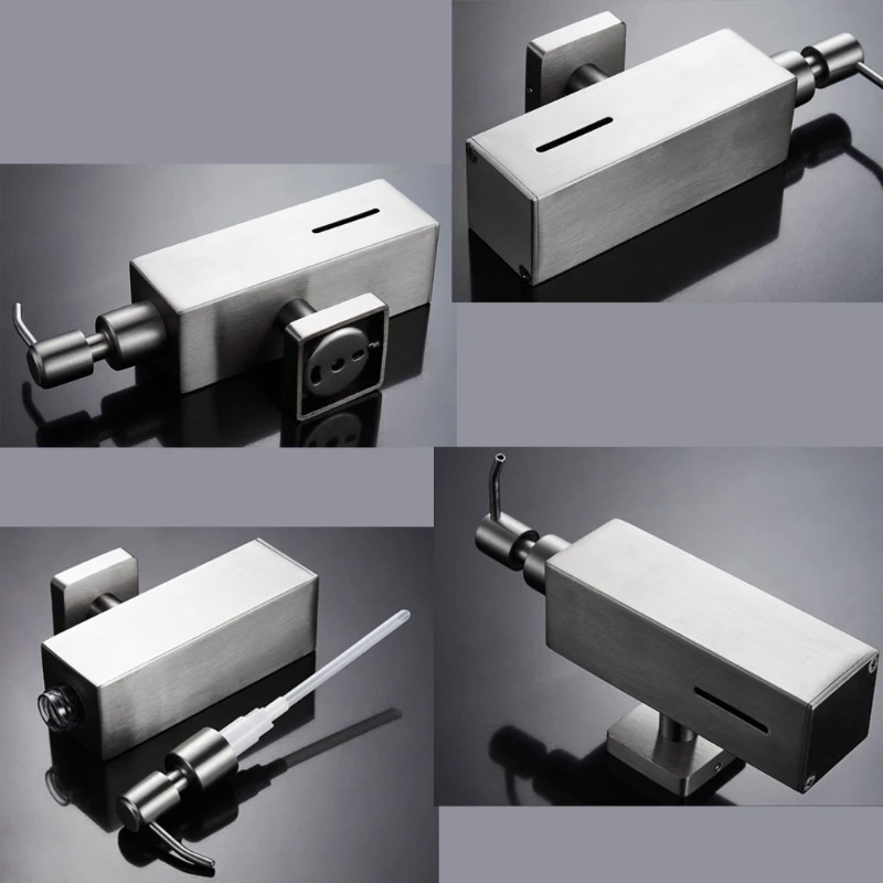 

Stainless Steel Soap Dispenser Bathroom Shampoo Wall Mounted Soap Dispenser 11UA