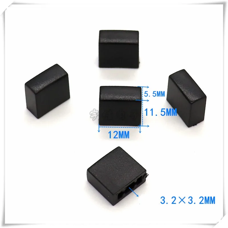 

10 Piece 12*5.5*11mm plastic key cap power switch cap square hole 3.2*3.2mm rectangular switch button cap