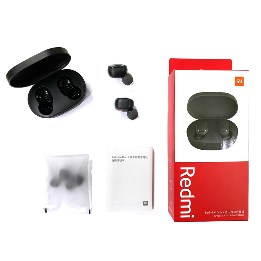 TWS наушники-вкладыши Xiaomi Redmi AirDots 2 Беспроводные водонепроницаемые наушники с