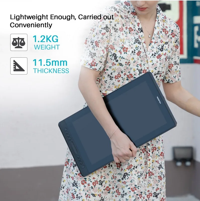 HUION KAMVAS pro16 portable highest gamut press keys other computer accessories graphic digital tablet | Инструменты