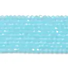Натуральный камень небесно-голубые острые бусины фарфоровые нефритовые круглые бусины россыпью для изготовления ювелирных изделий ручной работы Diy браслет ожерелье 4 мм 15 дюймов