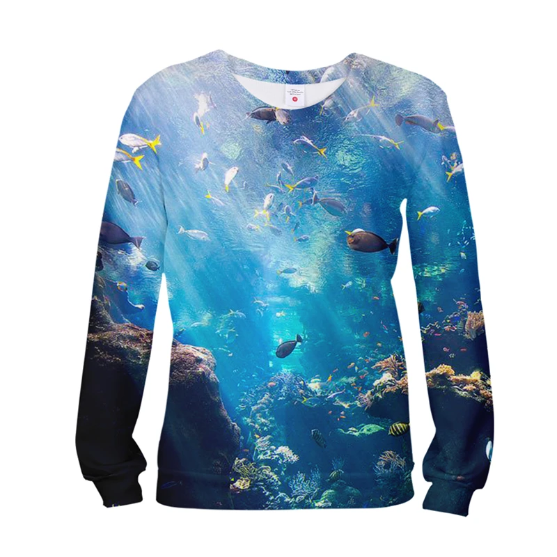 Забавная толстовка с капюшоном изображением морских животных свитшот для мужчин