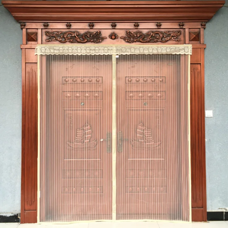 Сетка от насекомых и мух занавеска на дверь большого размера с магнитной сеткой