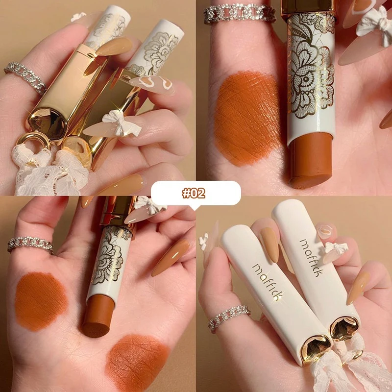 

MAFFICK Lip Gloss Moisturizing Honey Matte Velvet Lipstick Korean Makeup New Lip Balm Cosmetics Maquillaje TSLM1