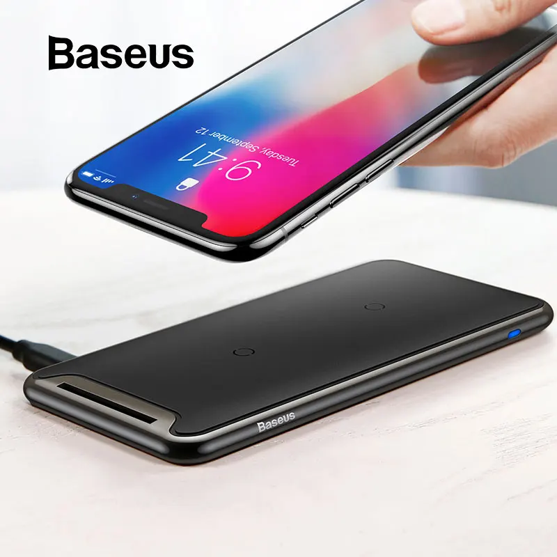 Baseus Тройная катушка Беспроводное зарядное устройство для iPhone X Xs Max XR настольное Быстрое беспроводное зарядное устройство Подставка для samsung Note9 S9 S8