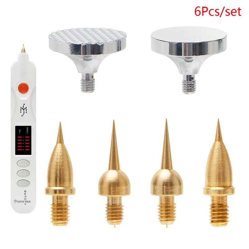 

6 шт./компл. подтягивающая тату-Машинка для удаления пятен, тонкая игла, плоская полосатая круглая головка