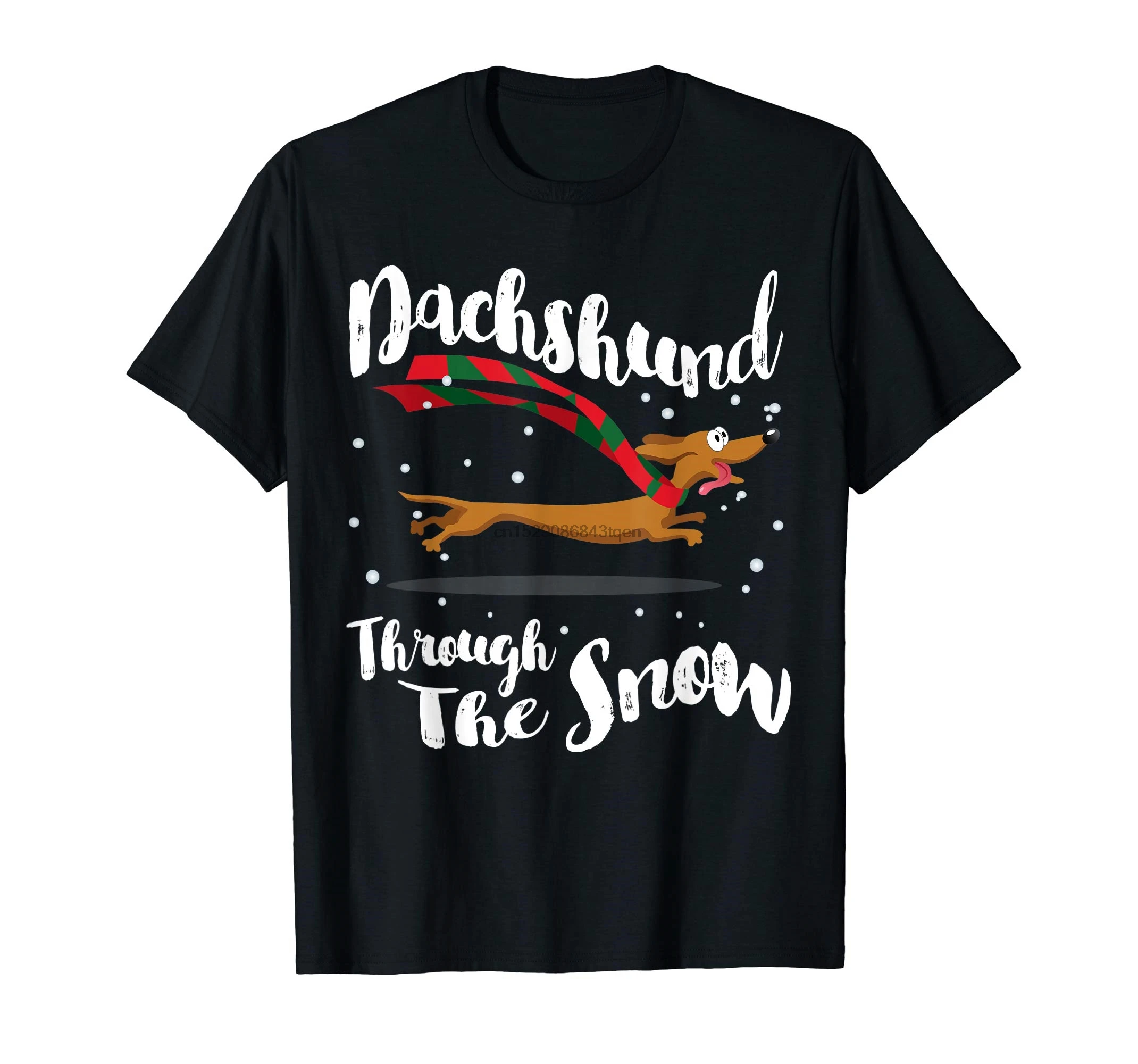 

SHIRT Through The DACHSHUND CHRISTMAS GIFT Snow T-Shirt-Men's T-Shirt-Black