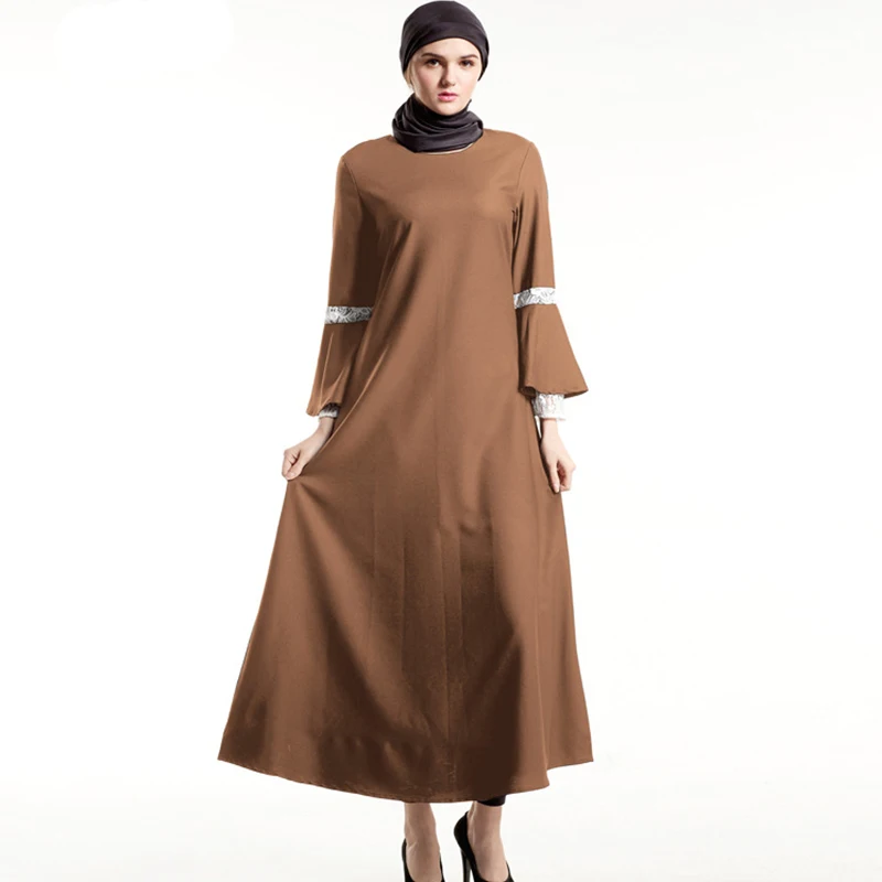 2019 мусульманское малайзийское платье Eegant кружевной пасторальный стиль