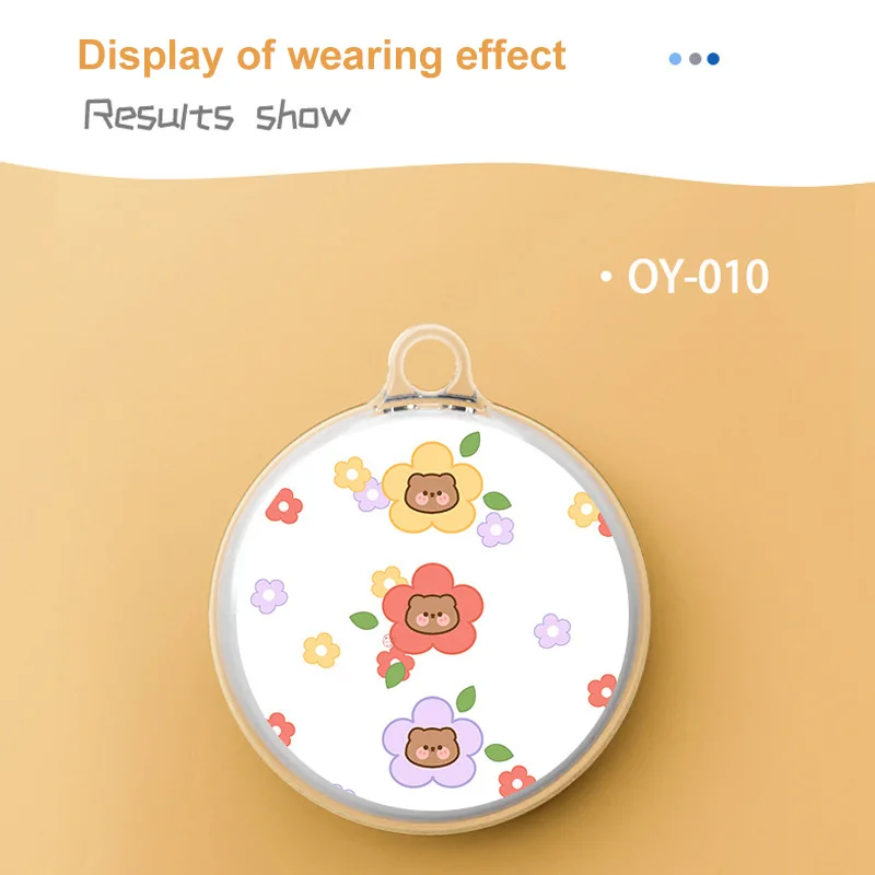 

For Apple Airtags Transparent Tracker Protective Cover Anti-lost Device Cute Pet Locator Protective Cover Sweat-proof