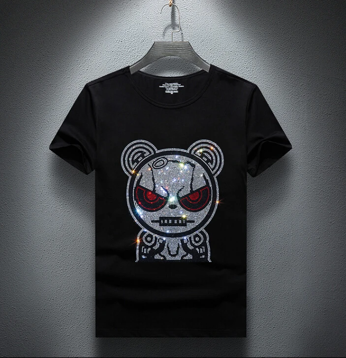 Футболка мужская футболка Летняя хлопковая терморубашка Мужская Алмазная