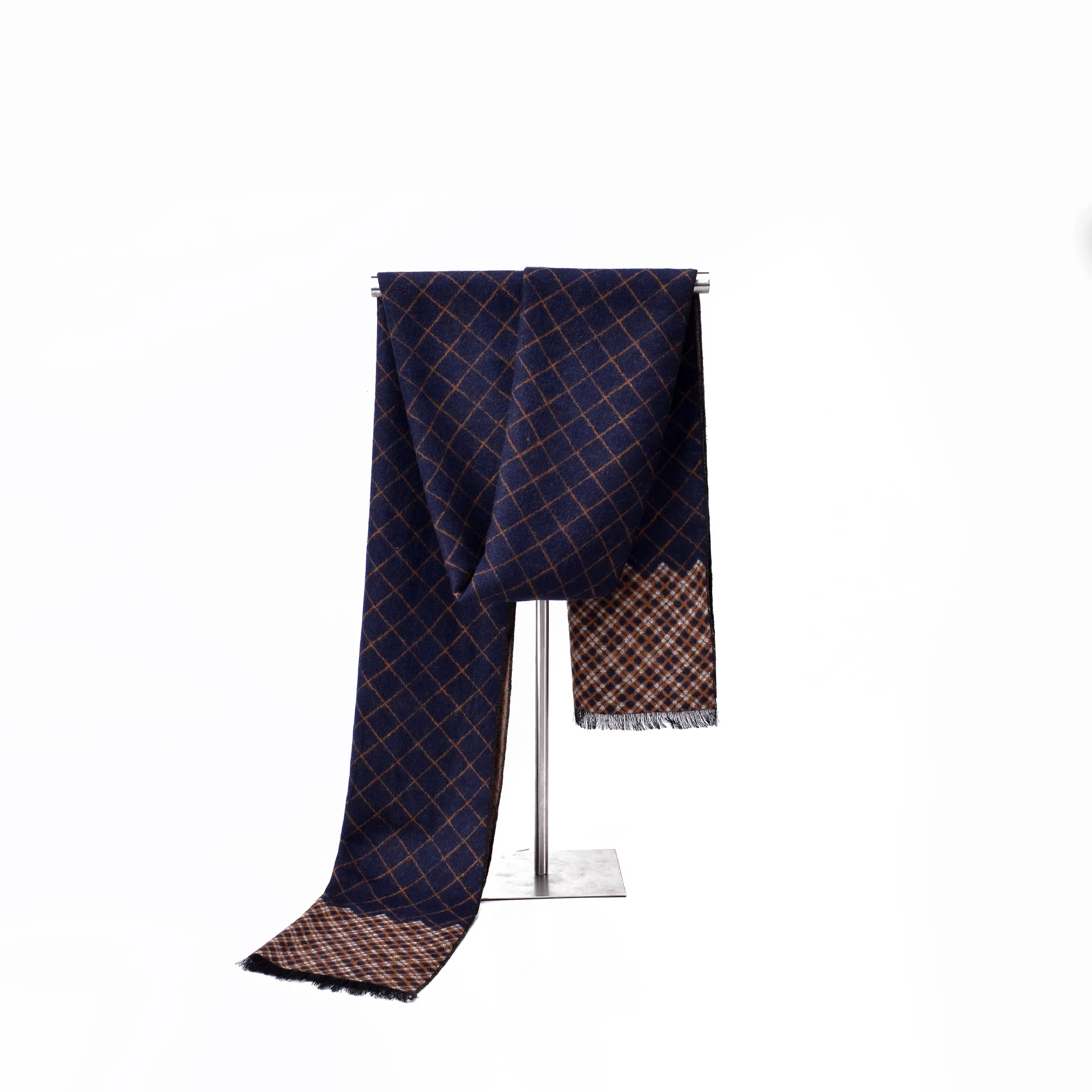 Прямая поставка 2020 мужской зимний шарф роскошный брендовый клетчатый