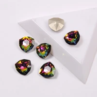 super beauty vm colors top quality glass crystal strass pointback 12mm 17mm nail on rhinestones for nails art decoration