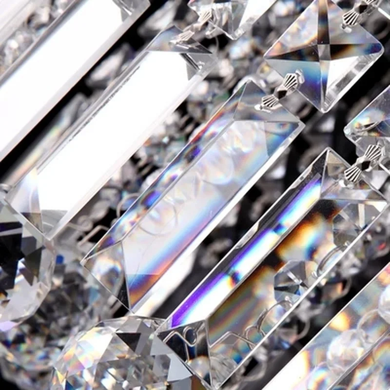 Новая Современная хрустальная люстра для столовой прямоугольная Потолочная |