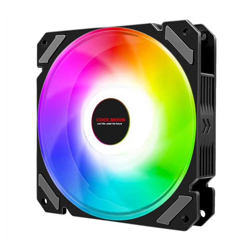 

RGB Computer Case Fans 120mm LED Air Cooling Silent Remote Control DIY PC Cooler