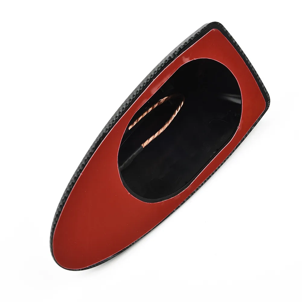 

Universal Car Fin Antenna Carbon Fiber Auto Radio Signal Aerials Roof Antennas FM/AM Signal Design Decorate Aerial