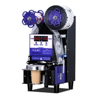 9095mm automatic milk tea sealer boba tea sealing machine plastic cup sealing machine cup filler and sealer for milk tea shop