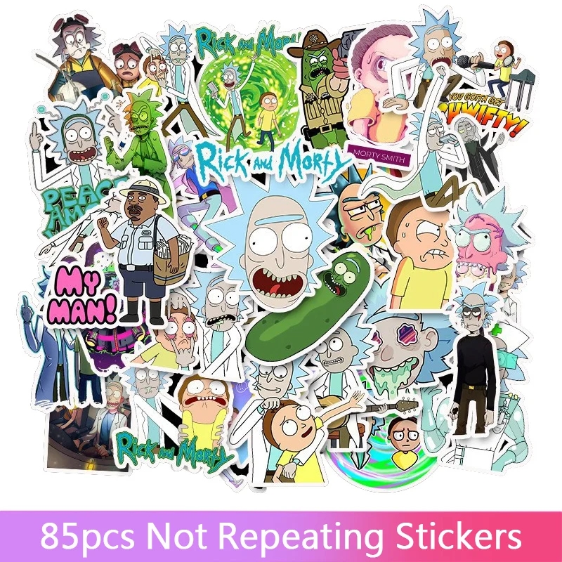 Pegatinas de dibujos animados para ordenador port&aacute;til, pegatinas de Anime para ni&ntilde;os, juguetes para coche, motocicleta, Skate, Maleta, &aacute;lbum de recortes, 42/85 Uds. Por paquete-0
