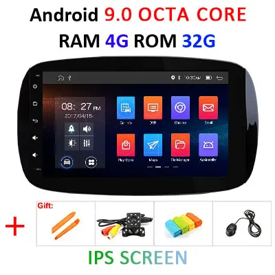4G 32G IPS 4G+ 64G ips DSP Android 9,0 автомобильный мультимедийный плеер dvd gps для Mercedes/Benz Smart Fortwo автомобильный Радио ПК стерео obd2 - Цвет: 4G 32G IPS