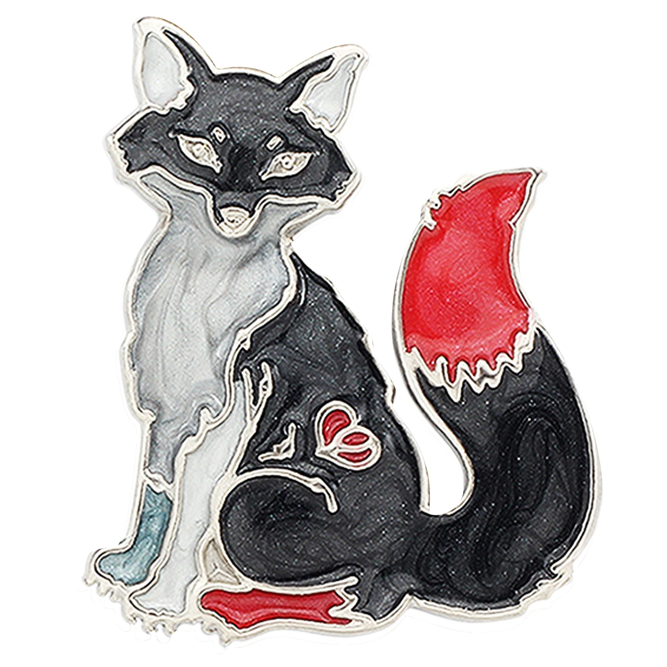 Женская эмалированная брошь Bonsny Элегантная Брошь из металлического сплава с