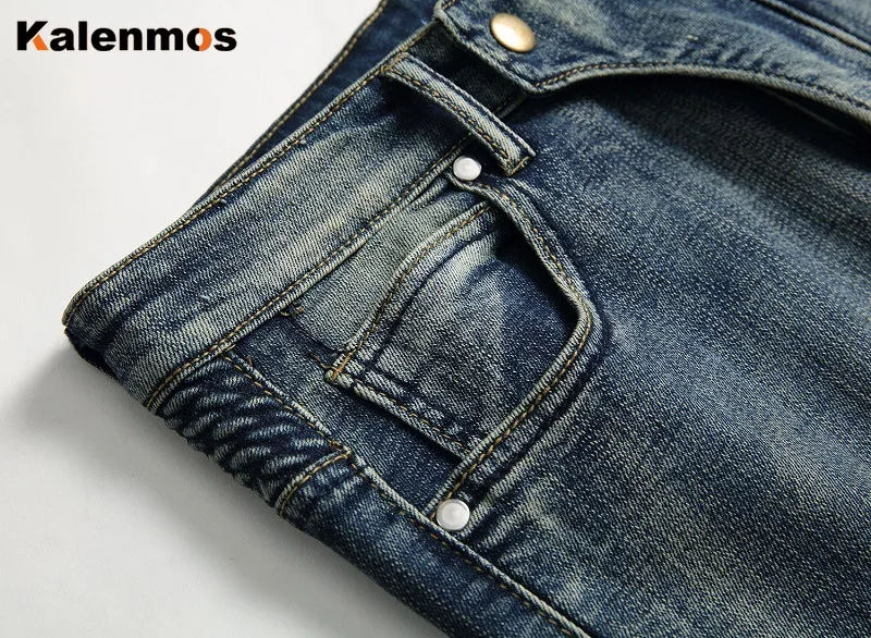 

Men Jeans Skinny Jean Gothic Pants Hole Streetwear High Quality Spring Fall Winter Boyfriend Hip Hop Denim Trouser 2021 Punk