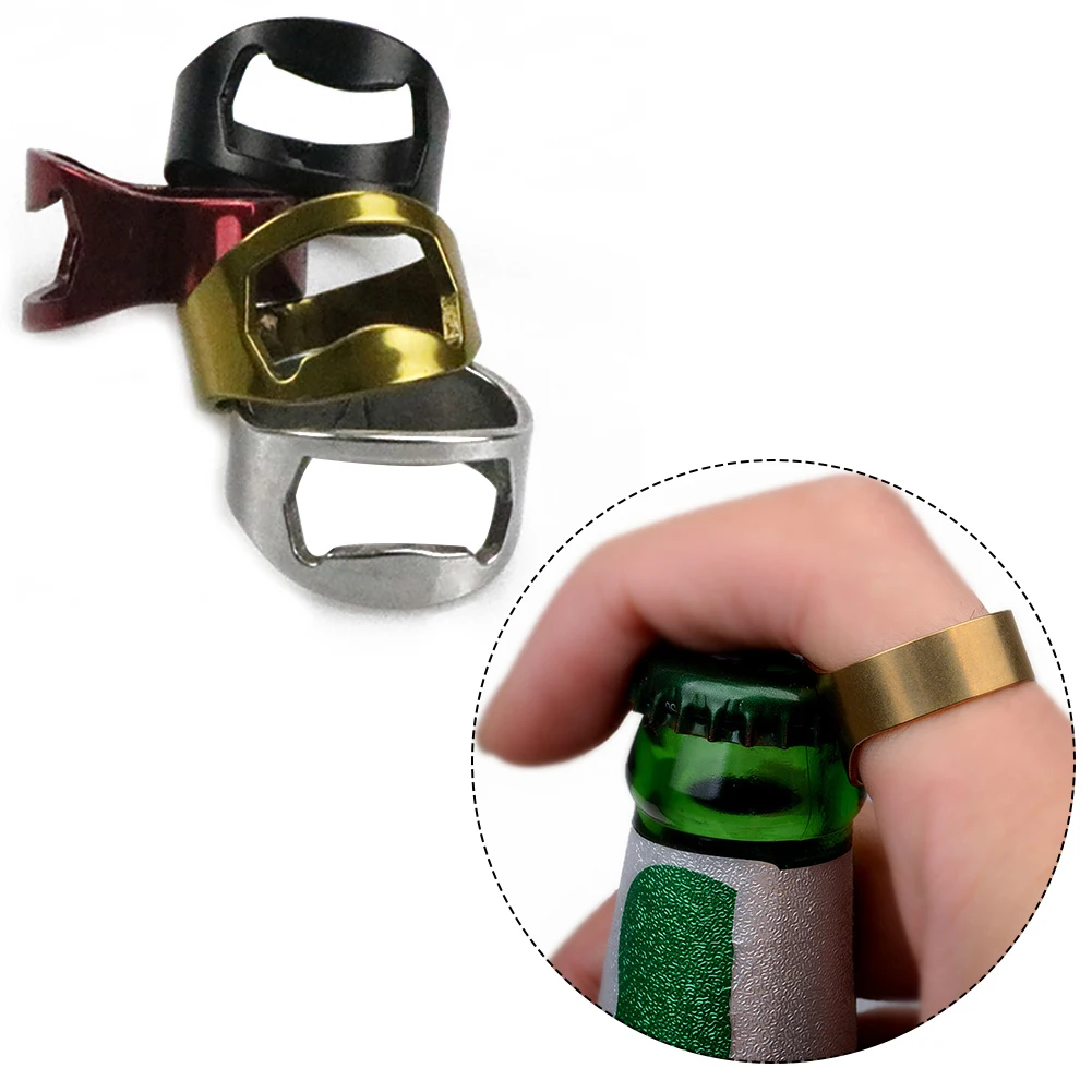 1 шт. новинка хит продаж открывалка для бутылок из нержавеющей стали кольцо