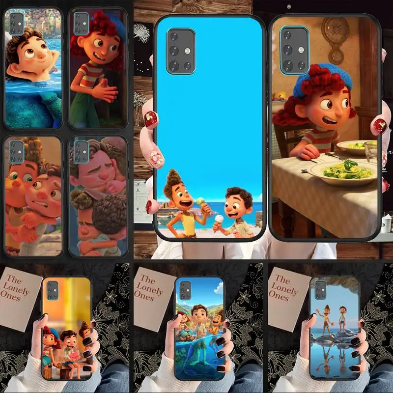 

cute Luca movie Phone Case For Samsung S5 S6 S7 S8 S9 S10 S20 S21 Edge Plus E Fe Lite