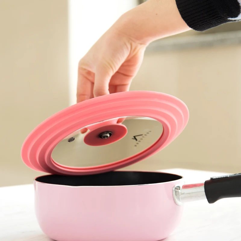 Стеклянная крышка из силикагеля для приготовления пищи силиконовая кастрюли