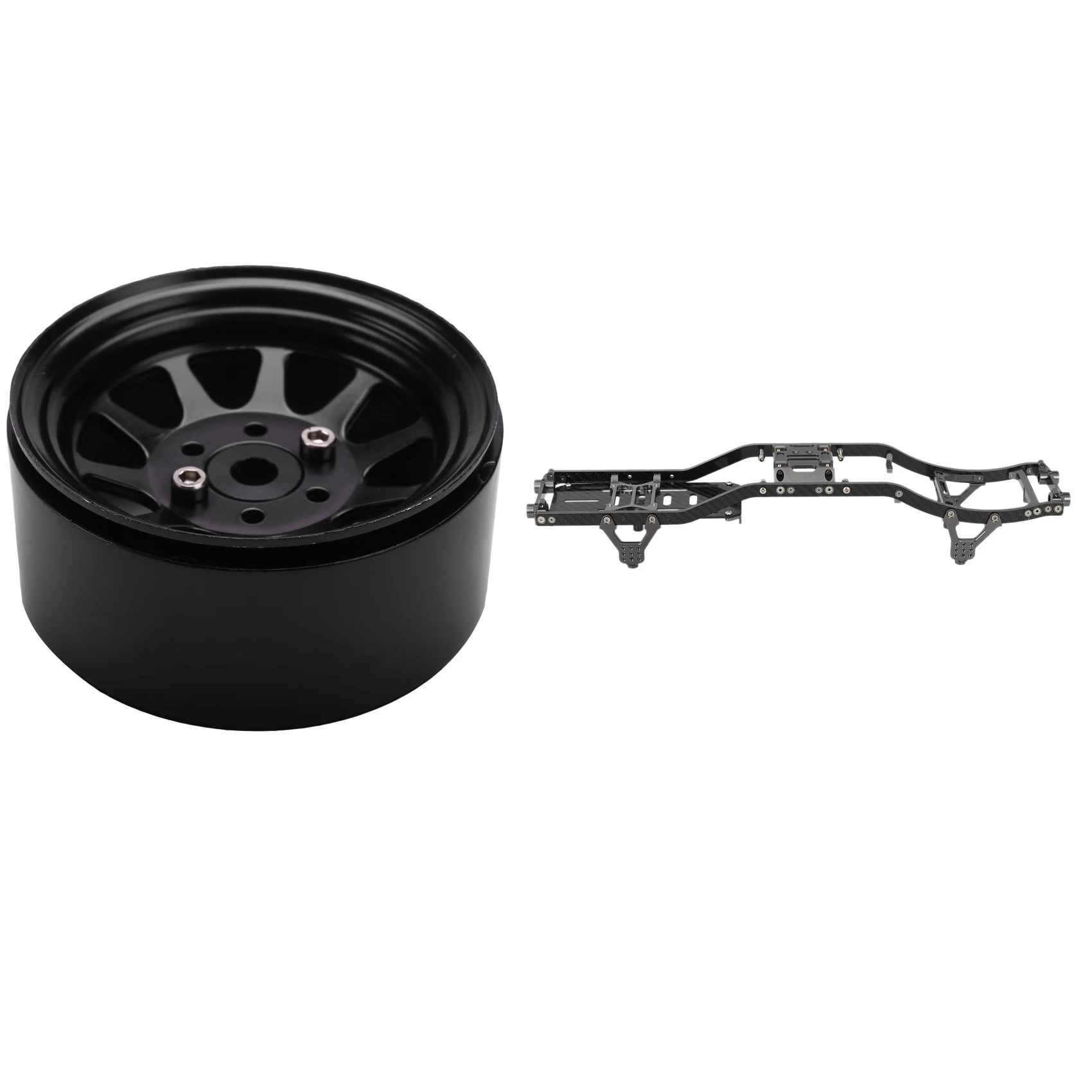 

SCX10 рама балка углеродное волокно каркас рама рельсы с металлическим сплавом 1,9 Beadlock Колесные Диски