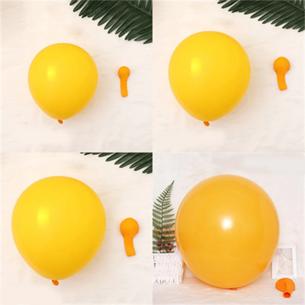 

5/10/12/18 inch Lemon Yellow Matte Latex Balloons Helium Balloons for Birthday Party Wedding Baby Shower Decoration Supplies