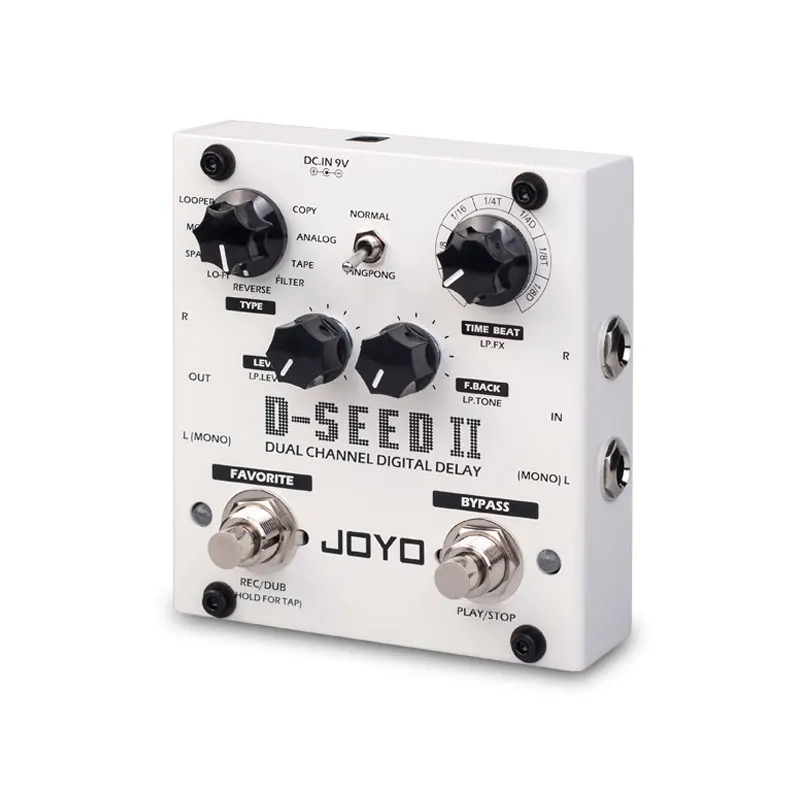 joyo d seed ii digital delay pedal für elektrische gitarre boden multi looper verzögerung gitarre effekt pedal gitarre bass zubehör f