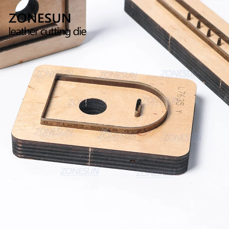 ZONESUN изготовленные на заказ кожаные высечки для ручной работы бирка багажа DIY