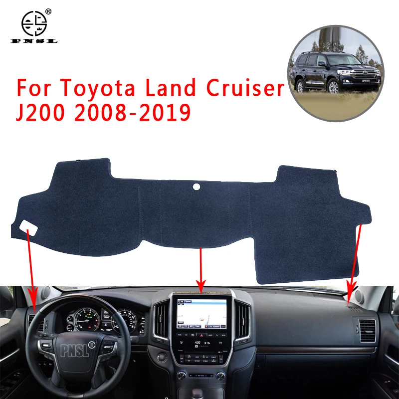 PNSL коврик для приборной панели автомобиля Toyota Land Cruiser J200 2008-2019 защита от солнца