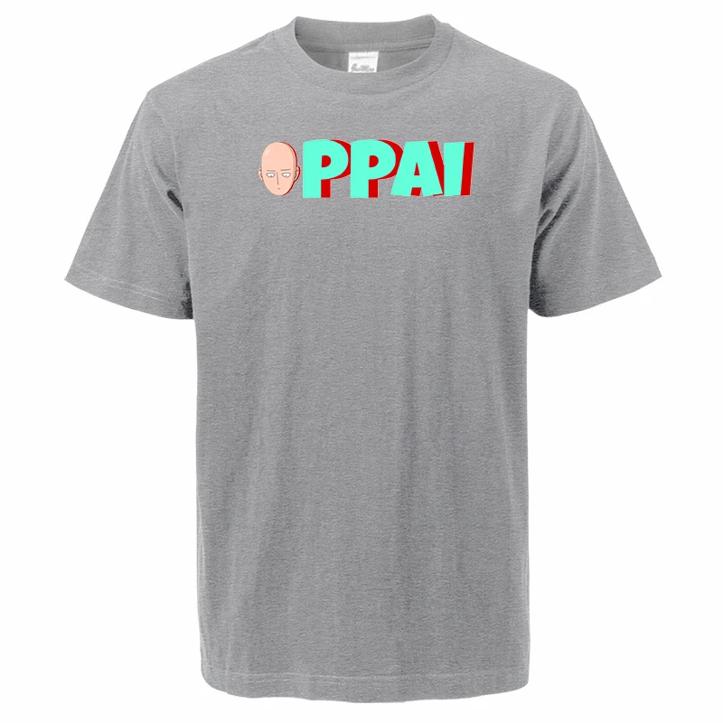 Новинка 2021 летние футболки унисекс из хлопка с японским Аниме One Punch Man Oppai модные