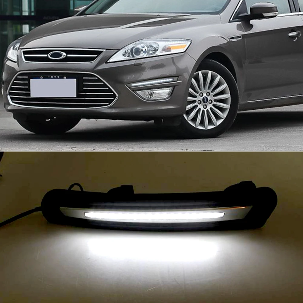 Автомобильная проблесковая 1 комплект для Ford Mondeo Fusion 2011 2012 2013 светодиодный DRL