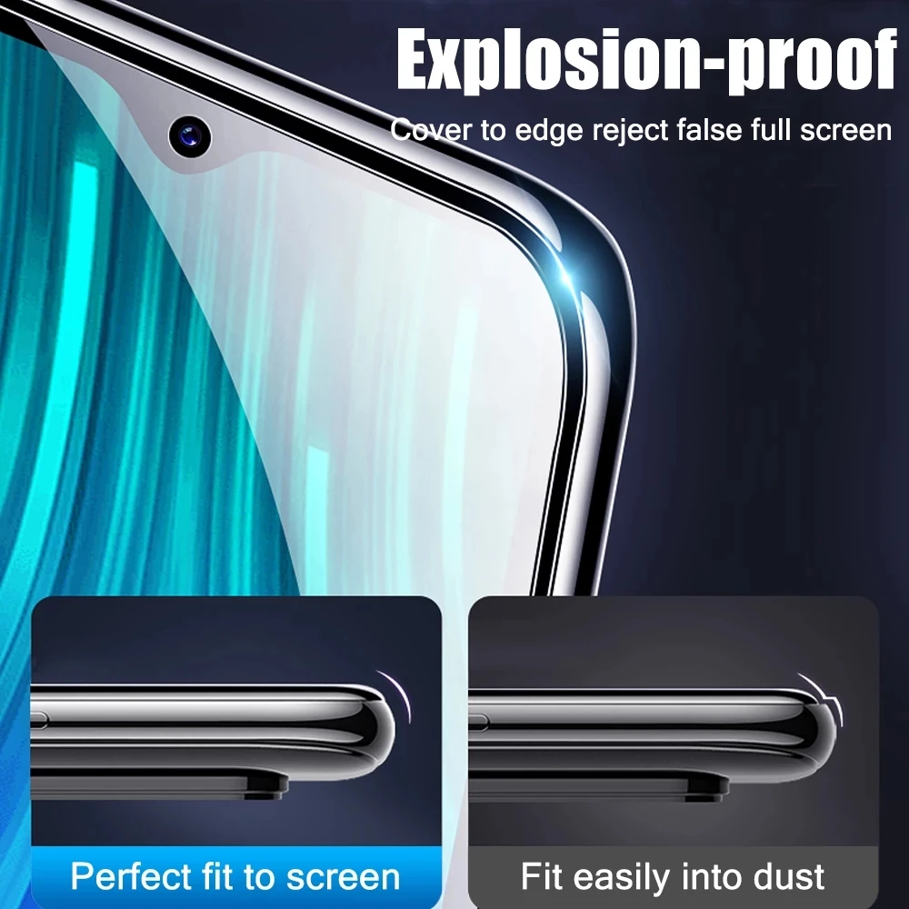 Full Tempered Glass on the Redmi 7 7A 8 8A 9 9A 9C Glass For Xiaomi Redmi Note 7 8 9 Pro 9S 8T Screen Protector Protective Film