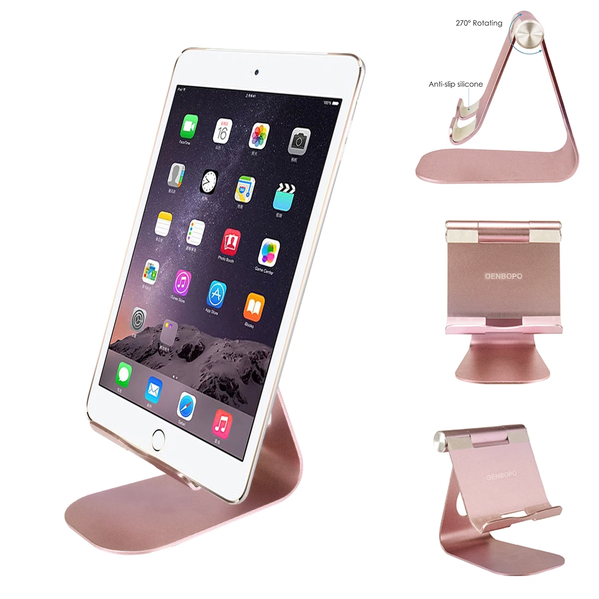 

Universal Tablet Desktop Stand Aluminum Anti-Slip Portable Foldable Mobile Phone Support Holder For iPad Smartphone
