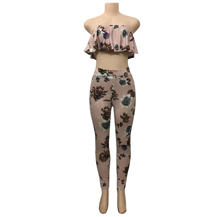 Женский летний пикантный комплект из двух предметов длинные брюки комбинезоны