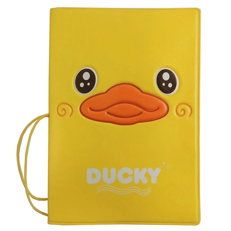 No.17 Passport Cover Милый подарок маленькая утка Обложка для паспорта, кошелек сумка для женщин аксессуары для путешествий ID адрес держатель портативный PU кожаный чехол для карт - Цвет: No.17 Passport Cover